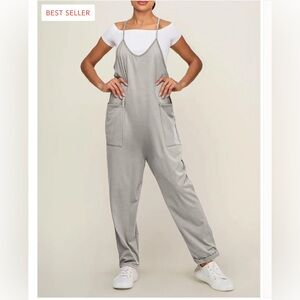 Lahloya Maternity Jumpsuit Light Gray Medium